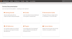 Desktop Screenshot of docs.coronalabs.com